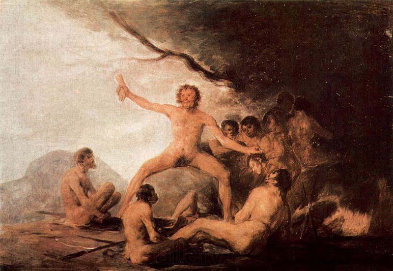 Francisco de Goya Der Kadaver des Jesuiten Brebeuf Spain oil painting art